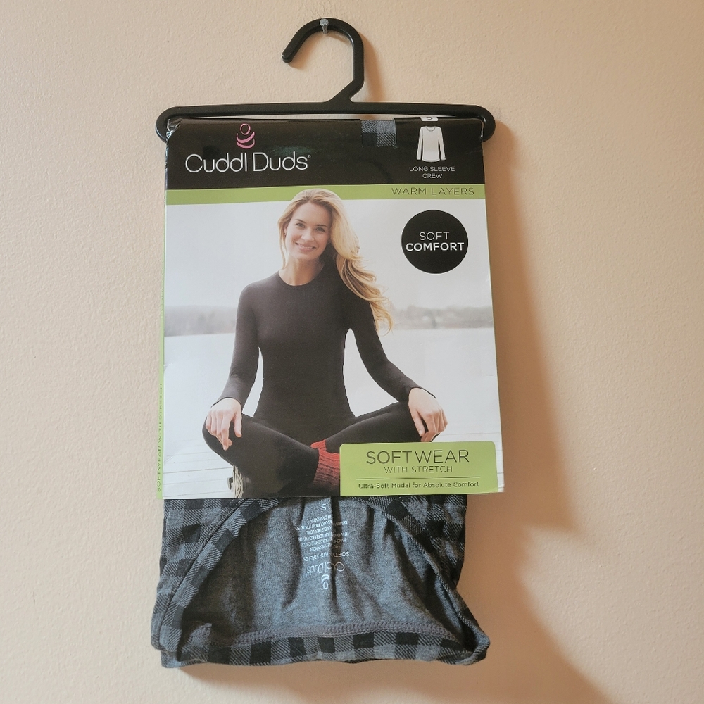 CuddlDuds Plaid Long Sleeve Shirt
